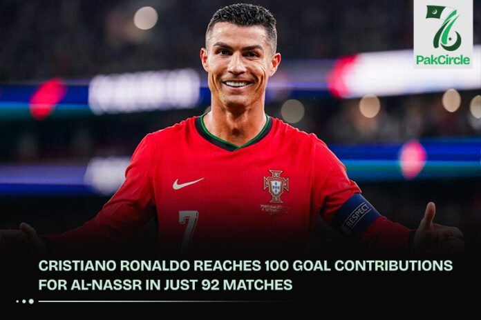 Cristiano Ronaldo Reaches 100 Goal Contributions for Al-Nassr in Just 92 Matches