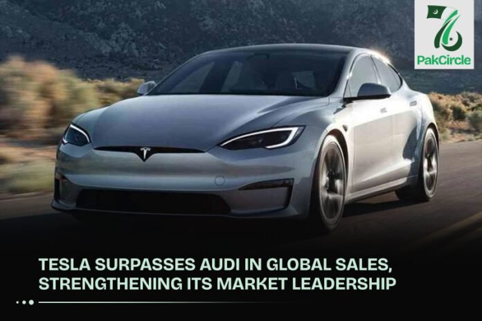 Tesla Surpasses Audi in Global Sales, Strengthening Its Market Leadership