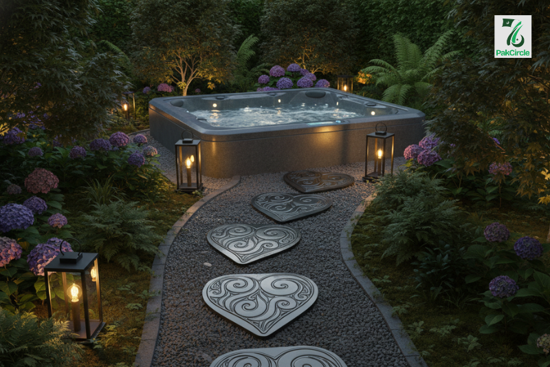 Stepping Stone Molds for DIY Jacuzzi Outdoor Paths