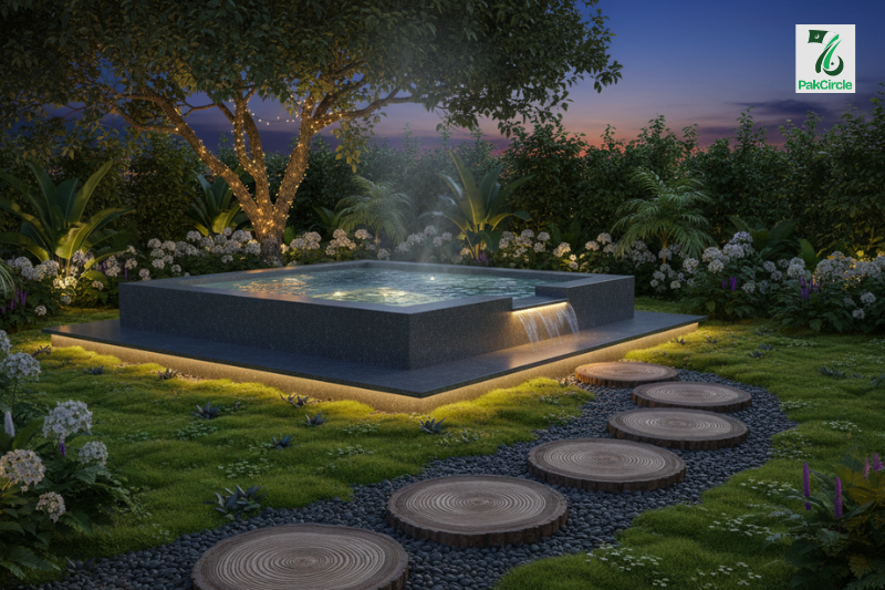 6-Pack Wood-Effect Stepping Stones