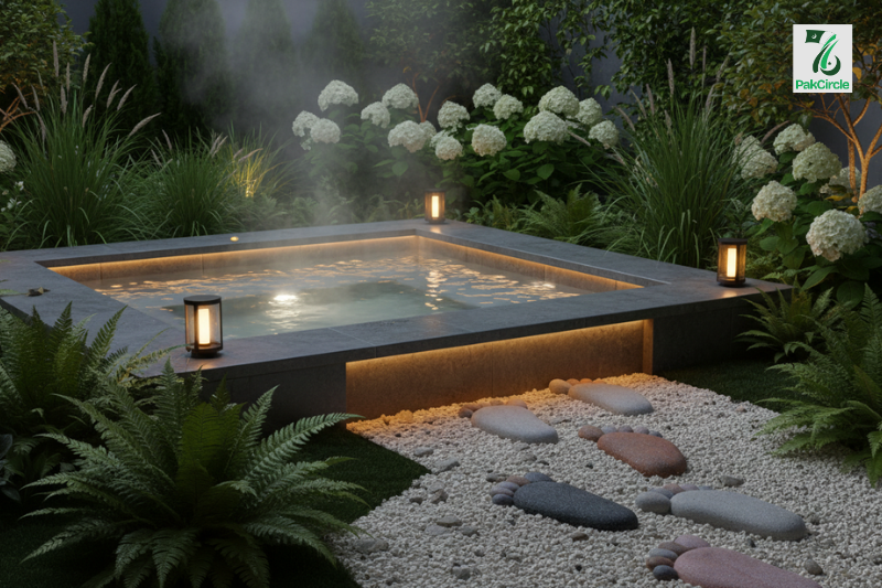 4. Feet-Shaped Stepping Stones for Fun Jacuzzi Outdoor Pathways