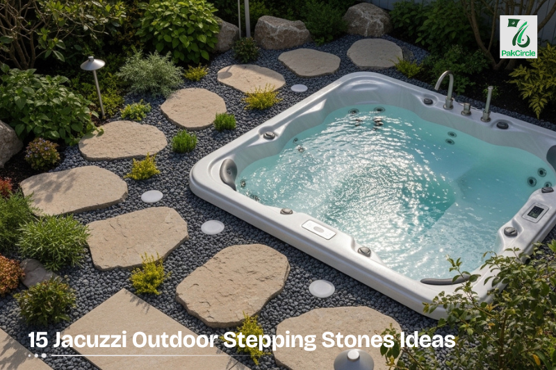 Jacuzzi Outdoor Stepping Stones Ideas